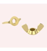 Metric Brass Wing Nuts DIN 315 M3-M20, Hand Tightening Thumb Nuts for Industrial Machinery Equipment and Furniture Assembly Applications